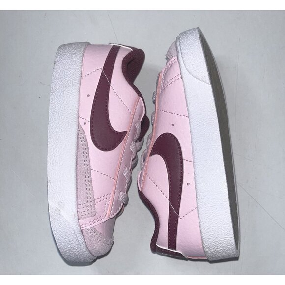 Nike Other - Nike Blazer Pink Foam Dark Beetroot Maroon Colorway 77 Toddler Size 7C (36 mos)